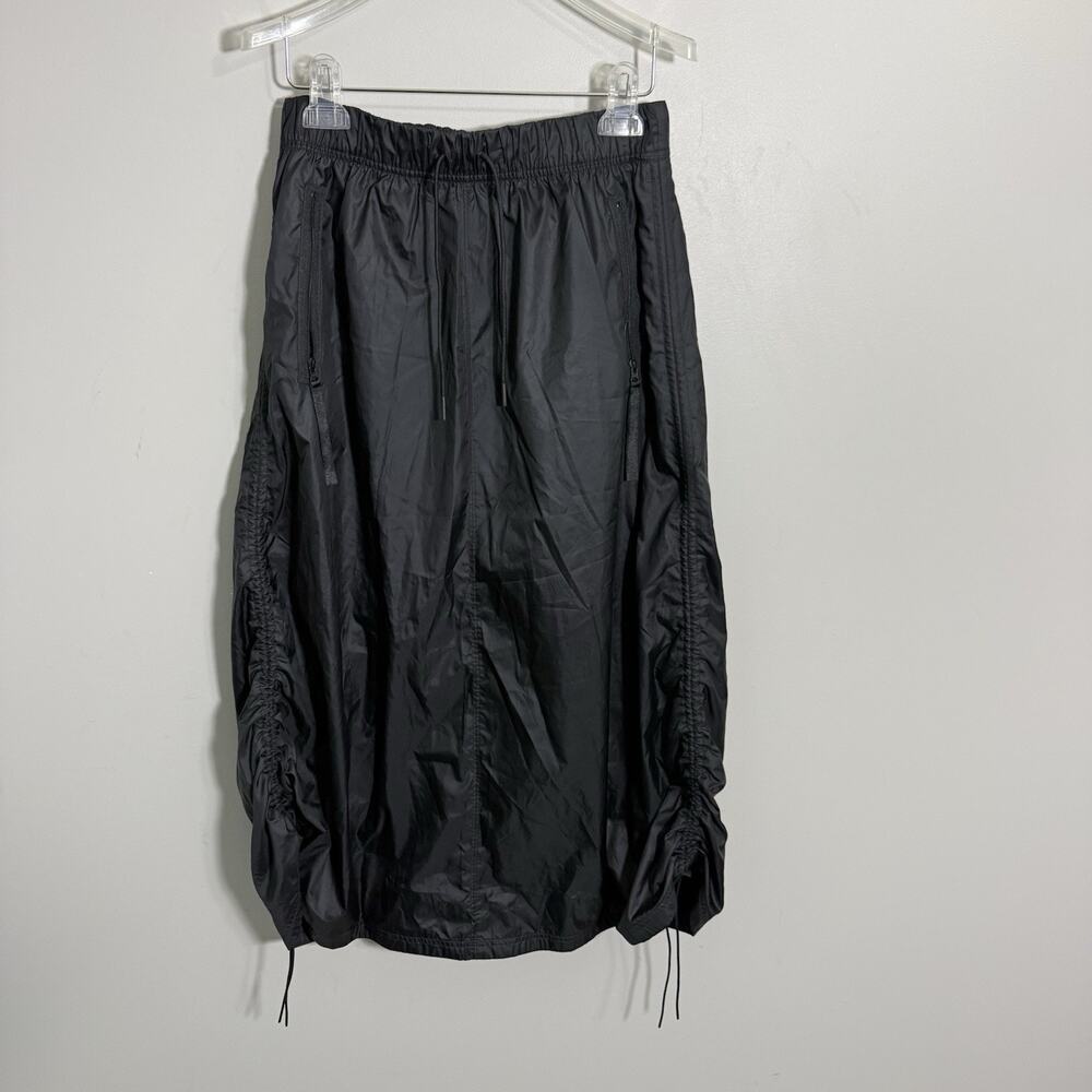 Nike Womens S Skirt Black Zip Utility Cargo Techwear Gorpcore Parachute Maxi
